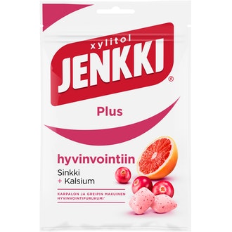 Jenkki Plus Cranberry-Grapefruit ksylitolipurukumi 44g