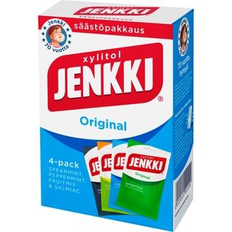 Jenkki Original Monipakkaus Ksylitolipurukumisekoitus 4X100g