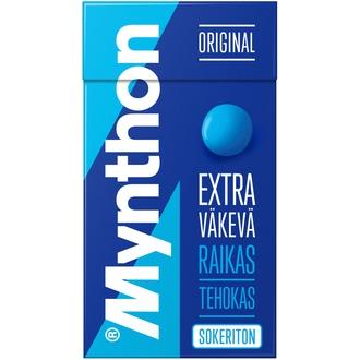 Mynthon Original Extra Väkevä sokeriton kurkkupastilli 39g