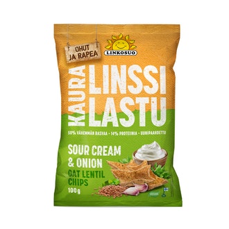 Linkosuo Kaura-Linssi lastu 100g Sour cream Onion