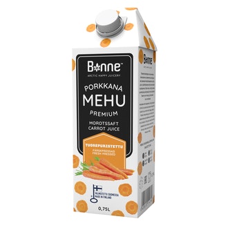 Bonne Premium tuorepuristettu porkkanamehu 0,75l