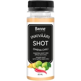 Bonne 65ml Inkivääri Shot Omena chili