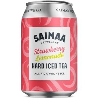 Saimaa Hard Iced Tea Strawberry Lemonade 4,0% 0,33l tölkki