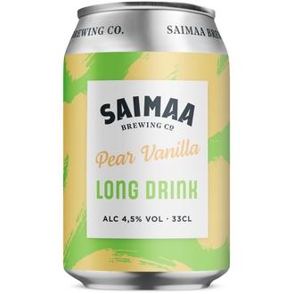 Saimaa Pear Vanilla Long Drink 4,5% 0,33l tölkki