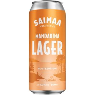Saimaa Mandarina Lager 5,0% olut 0,5l tölkki