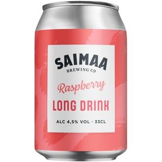 Saimaa Long Drink Raspberry 4,5% 0,33l tölkki