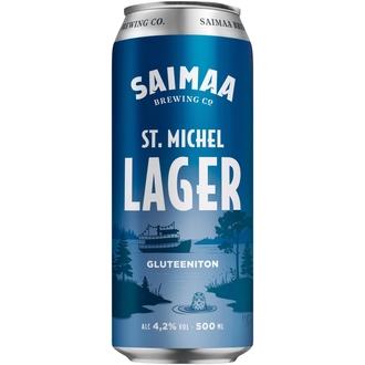 Saimaa St Michel Lager 4,2% olut 0,5l tölkki