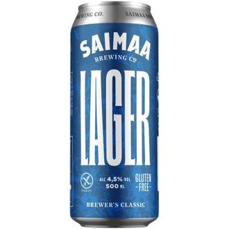 Saimaa Classic Lager 4,5% olut 0,5l tölkki