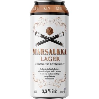 Marsalkka Lager 5,5% olut 0,5l tölkki