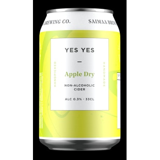Yes Yes Apple Dry Non-Alcoholic Cider 0,3% siideri 0,33l tölkki