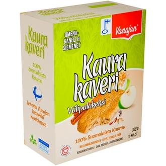 Vanajan Kaurakaveri Omena-Kaneli välipalakeksi 10 x 30g