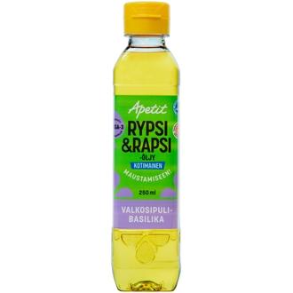 Apetit Kotimainen Rypsi&rapsiöljy valkosipuli-basilikanmakuinen 250ml