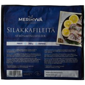 Merihyvät Merihyvä irtopakastettu Silakkafilee 300g