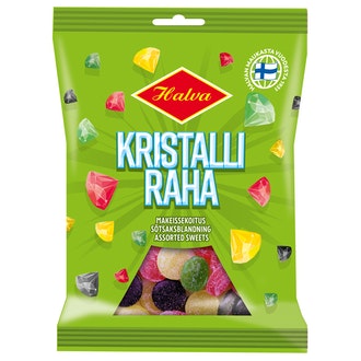 Halva Kristalliraha 140g makeissekoitus