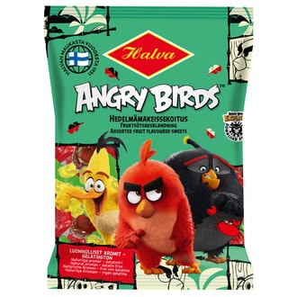 HALVA Angry Birds 140g Hedelmämakeisia