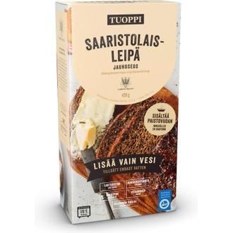 Tuoppi Saaristolaisleipä jauhoseos, laktoositon, maidoton, runsaskuituinen, vegaaninen 420g