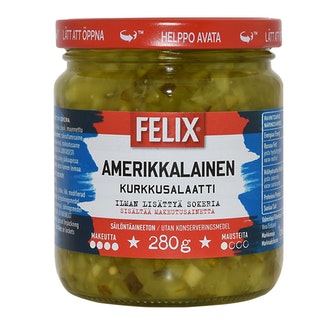 Felix Amerikkalainen ilman lisättyä sokeria kurkkusalaatti 280g