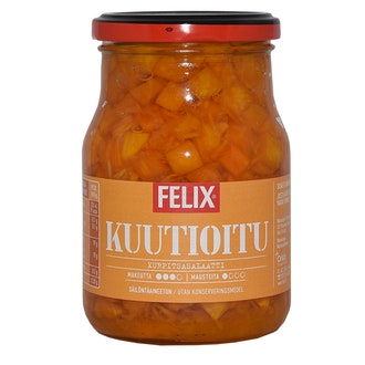 Felix kurpitsasalaatti, kurpitsakuutioita mausteliemessä 380/250g