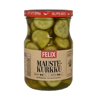 Felix maustekurkkuviipale, viipaloituja kurkkuja mausteliemessä 560/300g