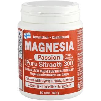 Magnesia Passion Puru Sitraatti 300 90 tabl 180 g