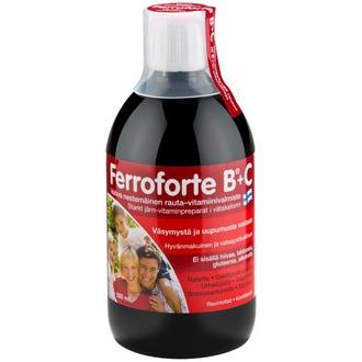 Ferroforte B + C Vahva Nestemäinen Rauta-Vitamiinivalmiste 500 Ml