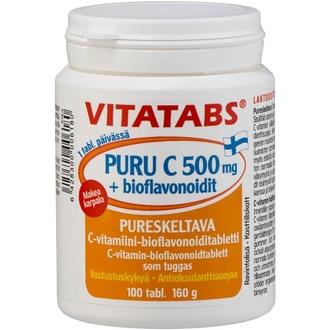 Pureskeltava C-vitamiini-bioflavonoiditabletti