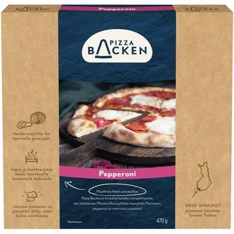Pizzabacken Pizza Backen Pepperoni 470g pakastepizza
