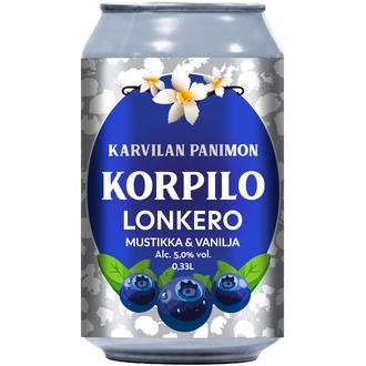 KORPILO Lonkero 5 % Mustikka&Vanilja 0,33 l tölkki