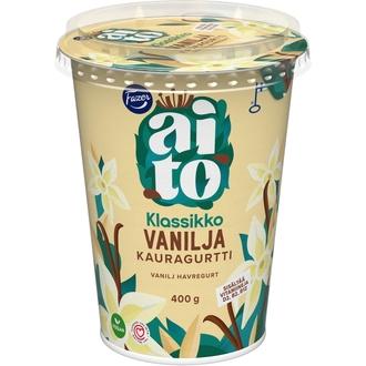 Fazer Aito Kauragurtti Vanilja 400 g, fermentoitu kauravälipala