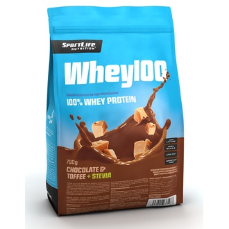 SportLife Nutrition Whey100 700g suklaa-toffee heraproteiinijauhe