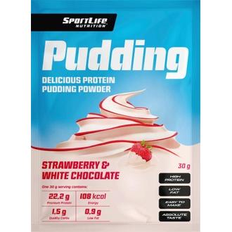 Sportlife Nutrition Pudding 30G Valkosuklaa-Mansikka Proteiinivanukas