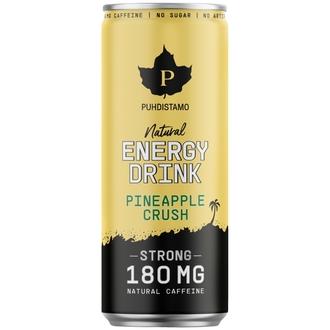 Puhdistamo Natural Energy Drink Strong Pineapple Crush 330 ml