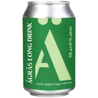 Ägräs Long drink Green apple & Sage with gin 4,5% 33cl tölkki