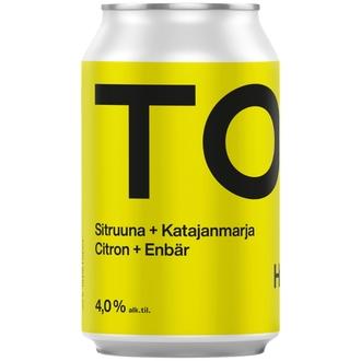Tosi Hard Seltzer Long Drink Sitruuna-Katajanmarja 4,0% 33cl tölkki