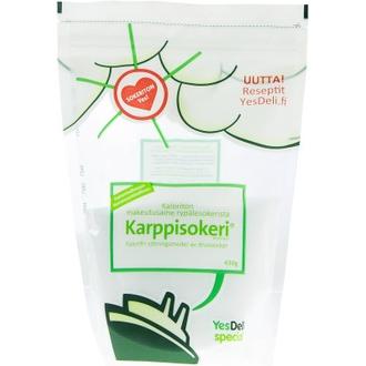 YesDeli Special Karppisokeri kaloriton rypälesokerista valmistettu makeutusaine 430g