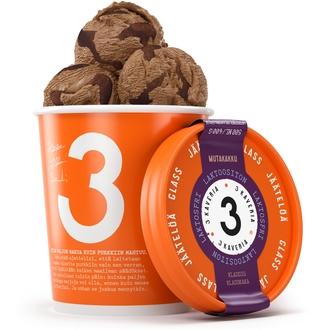 Kolmen Kaverin Jäätelö Laktoositon Mutakakku jäätelö 500ml/400g