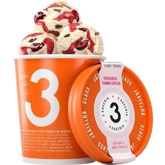 Kolmen Kaverin Jäätelö Laktoositon Kirsikka & Tumma suklaa jäätelö 500ml/400g