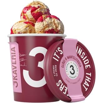 3 Kaveria Laktoositon Glögi & Mantelitosca jäätelö 500ml/400g