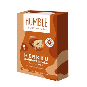 HUMBLE HERKKU Kauravälipala hasselpähkinä 5x30g