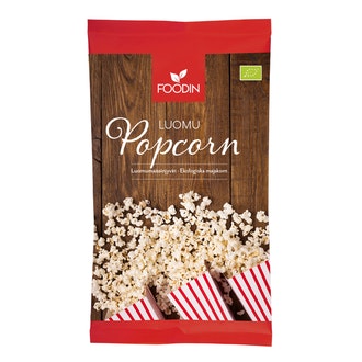 Foodin Popcorn maissinjyvät 500g luomu