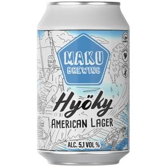 Maku Brewing 5,1% 0.33L Hyöky American Lager Olut Tlk