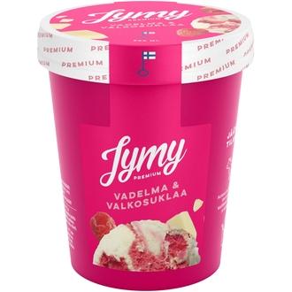 Jymy Vadelma & Valkosuklaajäätelö 500ml