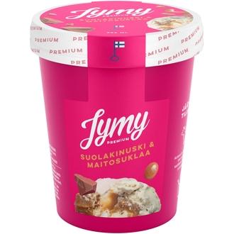 Jymy Suolakinuski & Maitosuklaa kermajäätelö 500ml