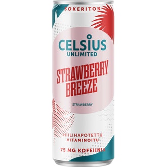 Celsius Unlimited Strawberry Breeze 0,355l