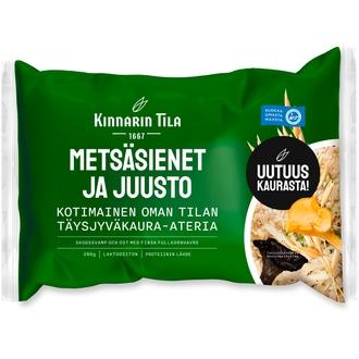 Kinnarin Tila 280g Metsäsienet ja mustaleimasulatejuusto täysjyväkaura-ateria
