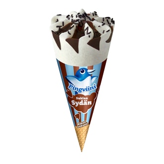 Pingviini Suklaasydän jäätelötuutti 106g/190ml