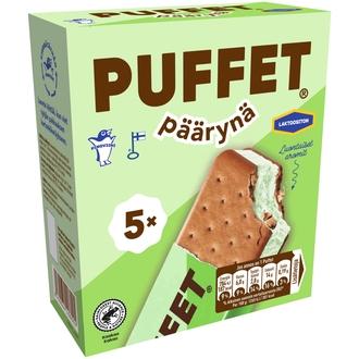 Puffet Päärynä laktoositon välipalajäätelö monipakkaus  5x62g/1,1dl