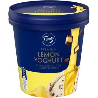 Fazer Premium Lemon Yoghurt kermajäätelö kuohkealla sitruunakastikesydämellä 280g/425ml