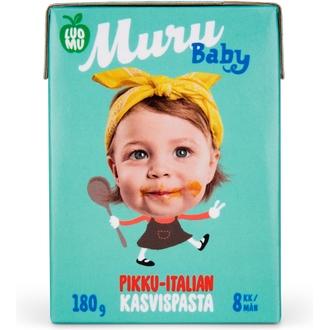 Muru Baby Pikku-Italian Kasvispasta Alk. 8 Kk Luomulastenateria 180 G