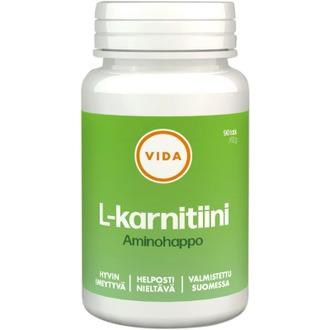 Vida Ravintolisävalmiste L-Karnitiini 300 Mg 90 Tablettia / 62 G